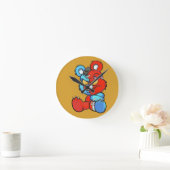 Teddy Bär Runde Wanduhr (Zuhause)