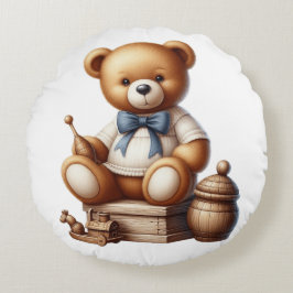 Teddy Bär Rundes Kissen