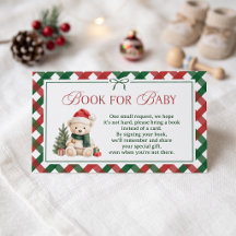 Teddy-Bär-Santa-Baby-Shower-Buch für Baby