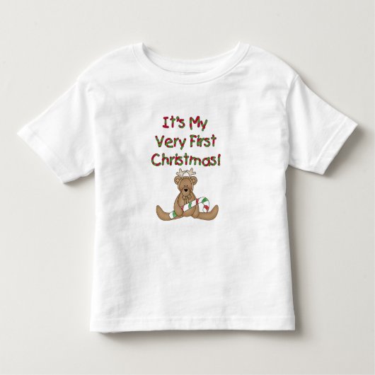 Teddy Bär Sehr 1. Weihnachtsgeschenke und Geschenk Kleinkind T-shirt (Vorderseite)
