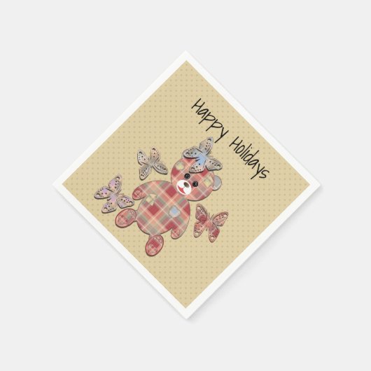 Teddy Bär Serviette (Ecke)