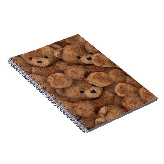 Teddy Bär Spiralnotebook Notizblock (Rechte Seite)