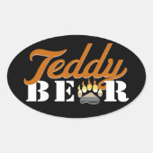Teddy Bar Sticker (Vorderseite)