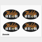 Teddy Bar Sticker (Blatt)