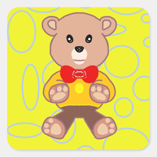 Teddy Bar Sticker (Vorderseite)