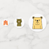 Teddy Bar Table Confetti Konfetti (Vorderseiten)