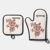 Teddy Bär, Teddy Bär Ofenhandschuh & Topflappen-Set (Vorderseite)