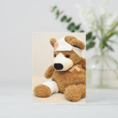 Teddy Bär Tier personalisieren Postkarte (Stehend Vorderseite)