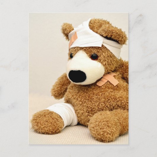 Teddy Bär Tier personalisieren Postkarte (Vorderseite)