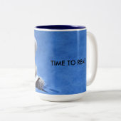 Teddy Bar Time to Read, KOA Zweifarbige Tasse (VorderseiteRechts)