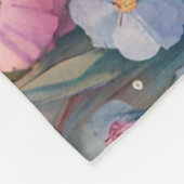 Teddy Bär und Bunny im Pastellgarten Fleecedecke (Ecke)