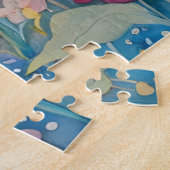 Teddy Bär und Bunny im Pastellgarten Puzzle (Seite)