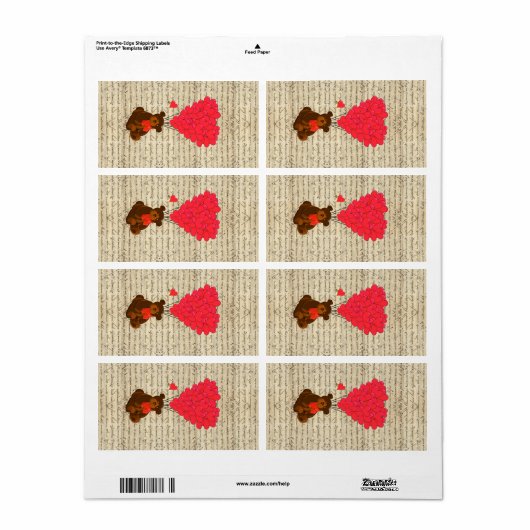 Teddy Bär und Herz (Vorne)