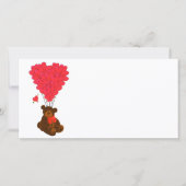 Teddy Bär und Herzblasen (Vorderseite)