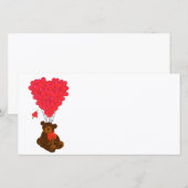 Teddy Bär und Herzblasen (Vorne/Hinten)