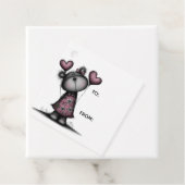 Teddy Bär Valentinstag Geschenkanhänger (Beispiel)