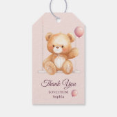 Teddy Bar Vielen Dank - Personalisierte Geschenkma Geschenkanhänger (Rückseite)