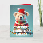 Teddy Bär Weihnachten Personalisierte Kinder (Vorderseite)