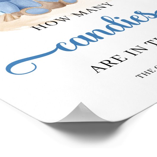 Teddy Bär wie viele Candies im Jar-Spiel sind Poster (Ecke)