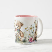 Teddy Bär Zweifarbige Tasse (VorderseiteRechts)