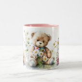 Teddy Bär Zweifarbige Tasse (Mittel)