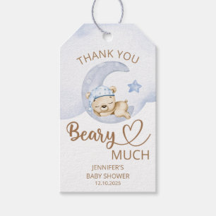 Teddy Bären Baby Boy Danke beary viel Geschenkanhänger