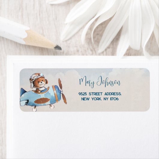 Teddy Bären Baby Dusche Rücksendeadresse (Insitu)