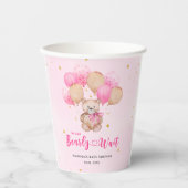 Teddy Bären Babydusche Pappbecher (Vorderseite)