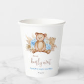 Teddy Bären Babydusche Pappbecher (Vorderseite)