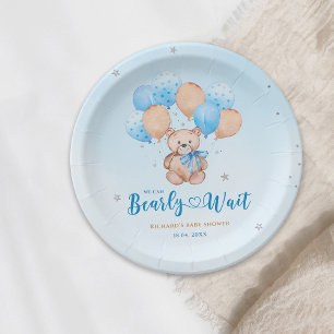 Teddy Bären Babydusche Pappteller