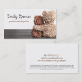 Teddy Bären Babysitting & Chilcare Card Visitenkarte (Vorne/Hinten)