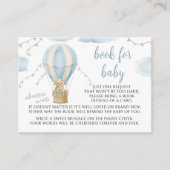 Teddy Bären Ballon Babydusche Buch für die Babykar Begleitkarte (Vorderseite)