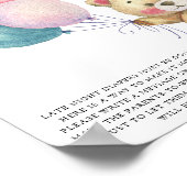 Teddy Bären Ballons - Spate night diapers game Poster (Ecke)