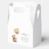 Teddy Bären Balloons Babydusche Geschlecht neutral Geschenkschachtel (Geöffnet)