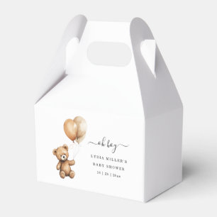 Teddy Bären Balloons Babydusche Geschlecht neutral Geschenkschachtel