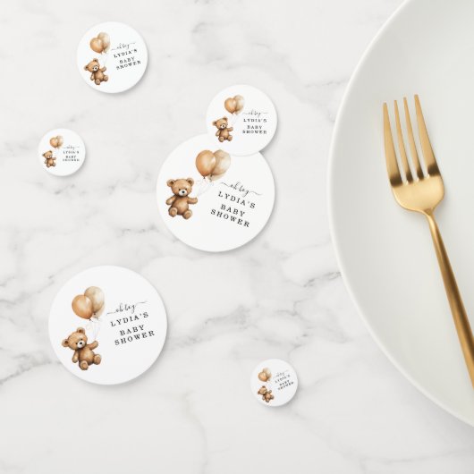 Teddy Bären Balloons Babydusche Geschlecht neutral Konfetti (Gruppe)