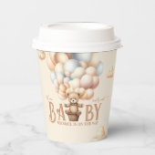 Teddy Bären Balloons frühes Warten Geschlecht neut Pappbecher (Vorderseite)