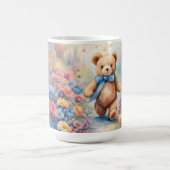 Teddy Bären beim Bummel in einem Teiggarten Kaffeetasse (Mittel)