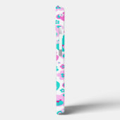 Teddy Bären Blume Pink Aqua Pad Fall Case-Mate iPhone Hülle (Rückseite / Links)