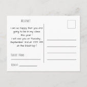 Teddy Bären Books Willkommen zurück zur Schule Pos Postkarte (Rückseite)