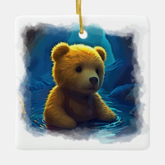 Teddy Bären Cartoon Design für Kinder Keramikornament