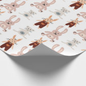 Teddy Bären Cat Toy Muster Packpapier (Ecke)