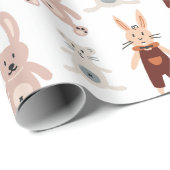Teddy Bären Cat Toy Muster Packpapier (Rolleneckpunkt)