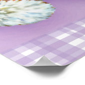 Teddy Bären Cuddles Baby Light lila Print Poster (Ecke)