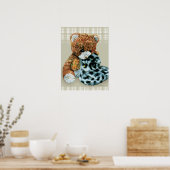 Teddy Bären Cuddles Print Poster (Küche)