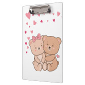 Teddy Bären Design für Valentine Geschenke Klemmbrett (Links)