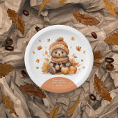 Teddy Bären Fall in der Liebe Autumn Pumpkin Pappteller