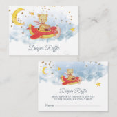 *~* Teddy Bären Flugzeug Moon Stars Windelwaffe Begleitkarte (Vorne/Hinten)