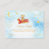 *~* Teddy Bären Flugzeug Stars Moon Diaper Raffles Begleitkarte (Rückseite)