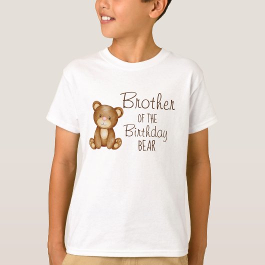 Teddy Bären Geburtstag personalisiertes Shirt (Vorderseite)